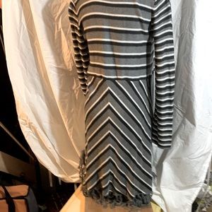 Central Park West Stripe Cardigan with Fringe